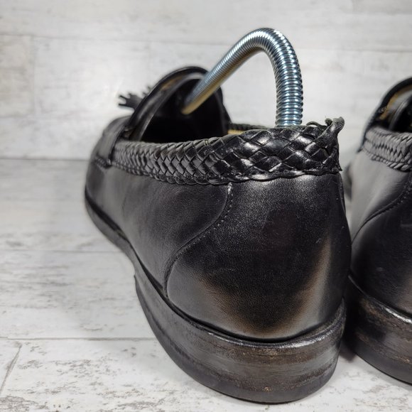 Allen Edmonds Mens Maxfield 47711 Black Leather Tassel Loafers Shoes Sz 10.5 D main image 13